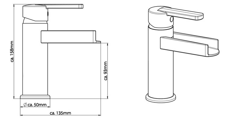 Wastafelkraan Next 15,80cm chroom Wastafelkraan Next 15,80cm chroom