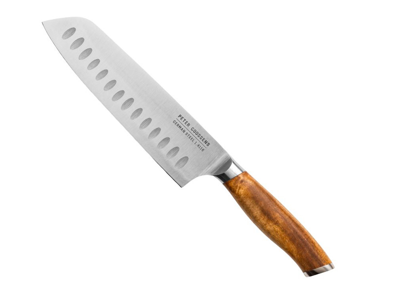 Couteau santoku BK Peter Goossens Maestro inox/bois d'acacia 17cm