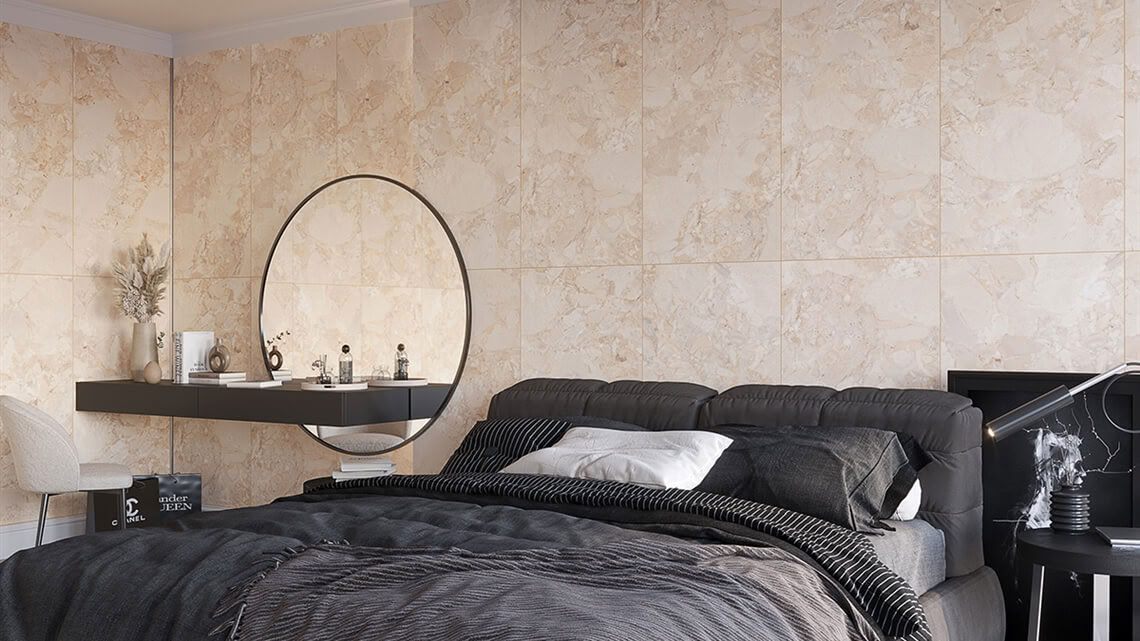 Vloer- en wandtegel Bergamo beige 60x120cm