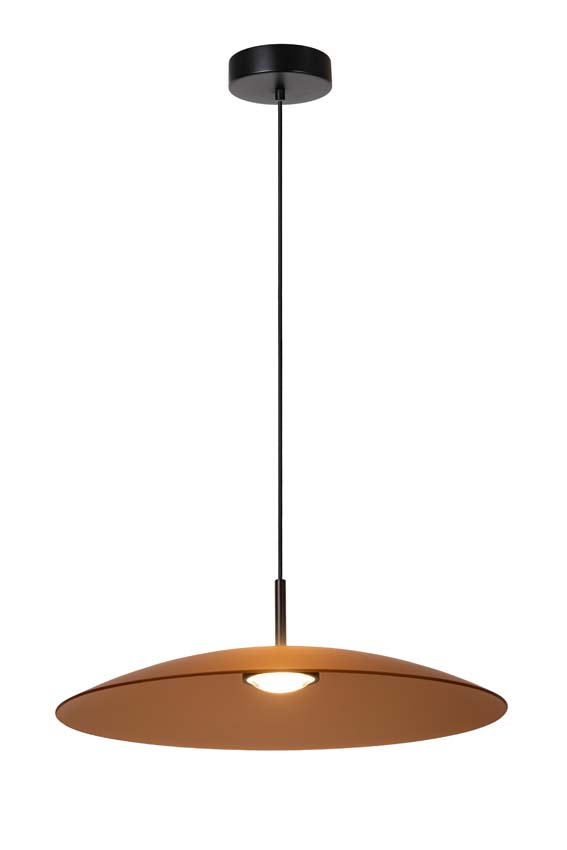 Lucide Premium Menga - Suspension - Ø 60 cm - LED Dim. - 1x18,6W 2700K - Ambre
