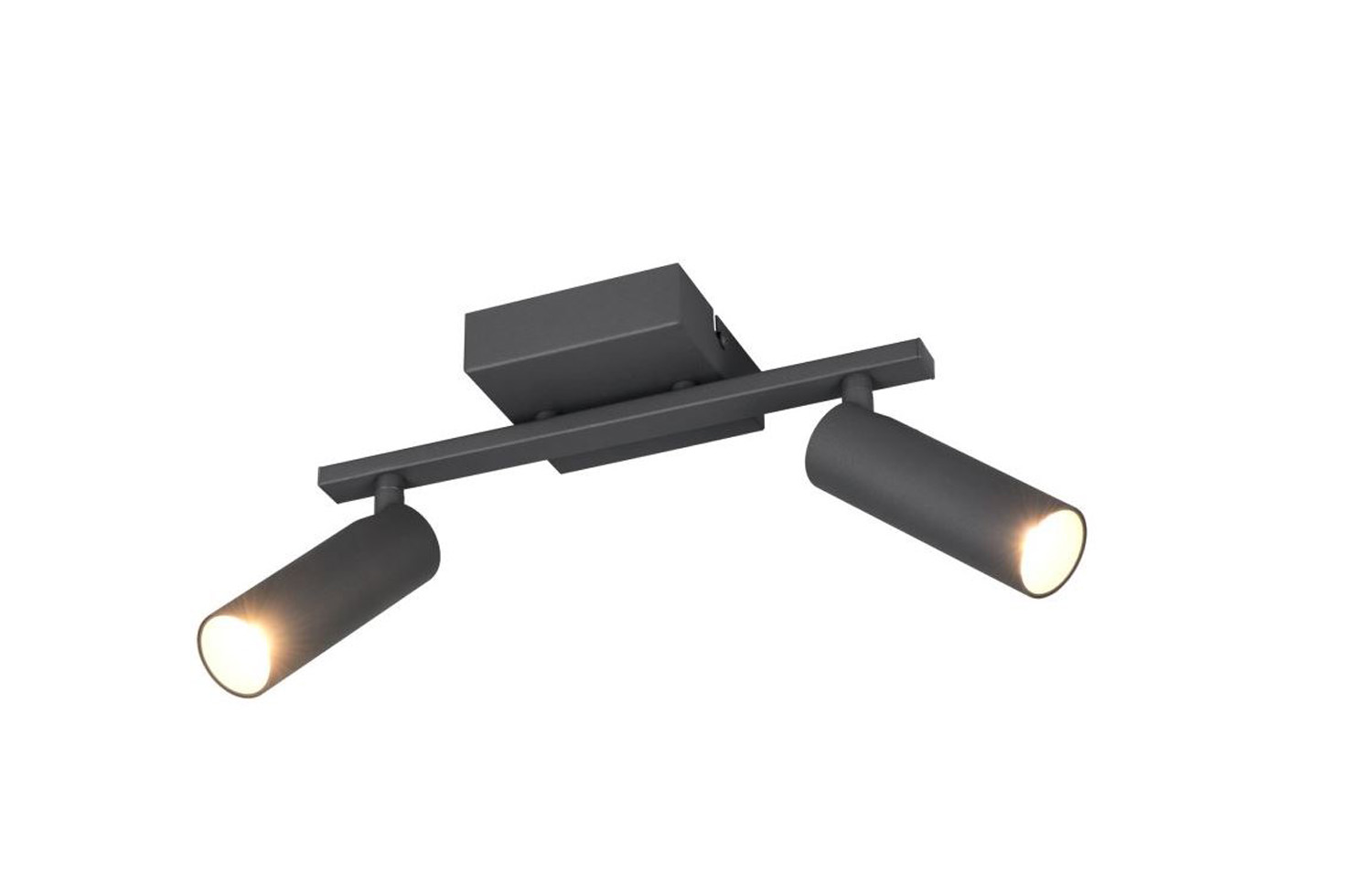 Spots en saillie - anthracite - 28x15x17cm - dimmable - 2xGU10 max. 5W
