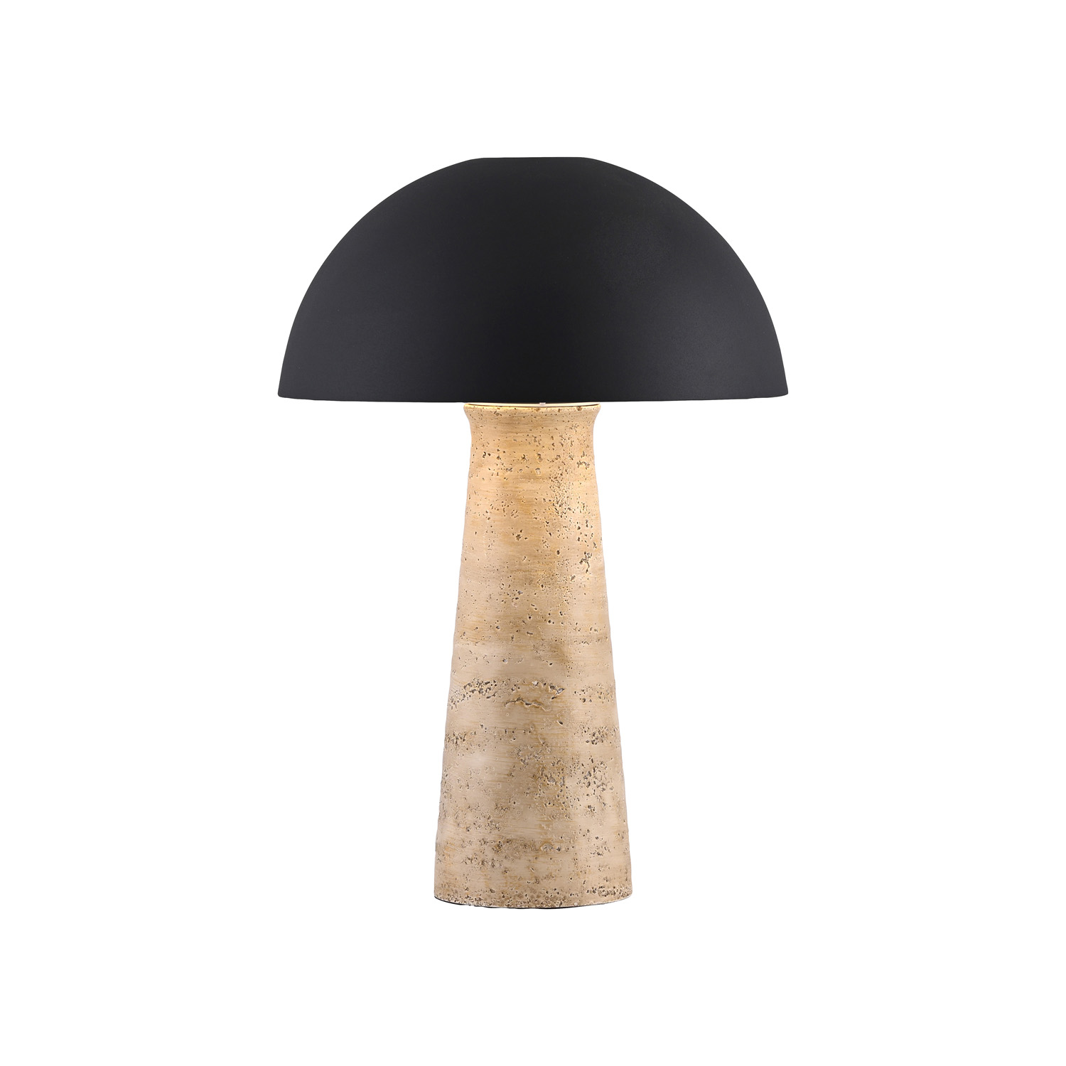 Tafellamp - zwart - Ø25cm - 1xE27 - max. 15W - excl. lichtbron