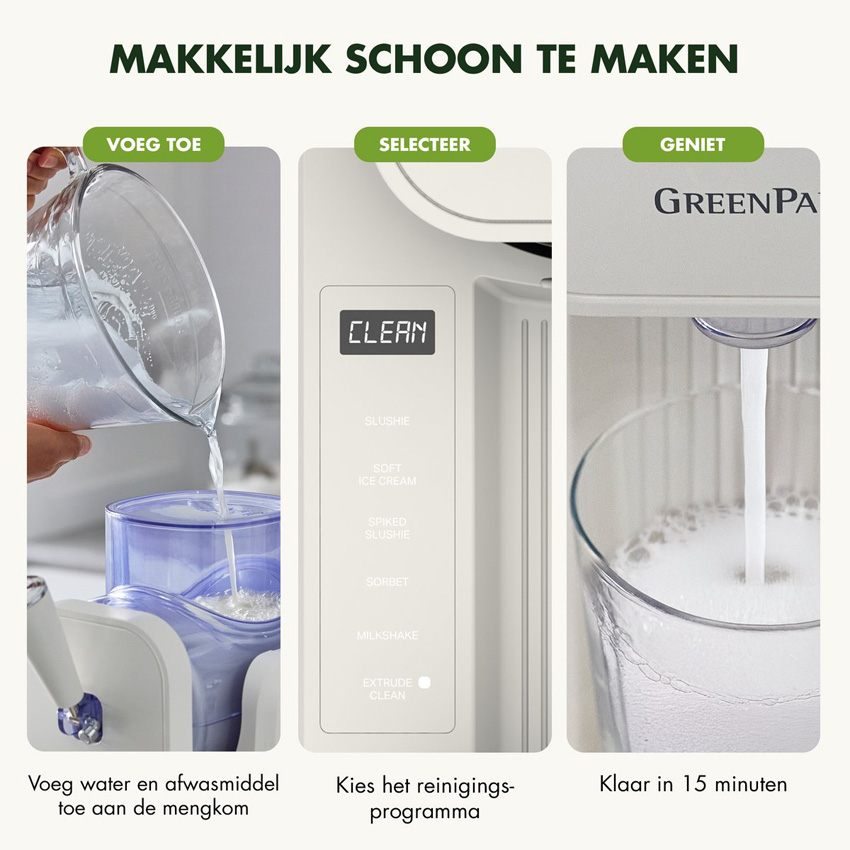 Machine à glace GreenPan Frost auto-réfrigérante crème 1,8L