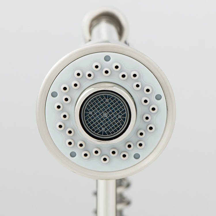 Keukenkraan Charlotte inox-look spiraalveer