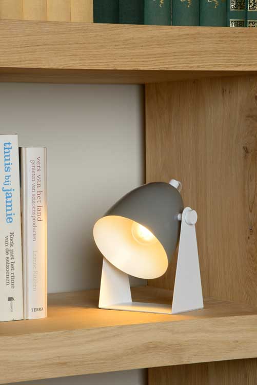 Lucide CHAGO - Lampe de table - E14 - Gris