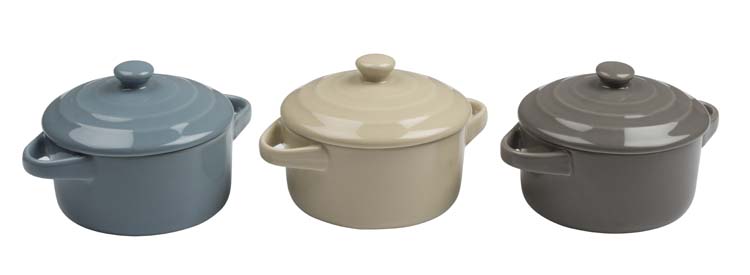 Plat à four noir multicolore Ø10x5cm