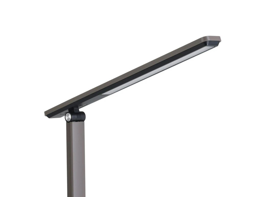 Tafellamp - zwart/cappuccino - 33x3,5x35cm - dimbaar - LED - 1x3,6W - 3000-6500K - accu + USB
