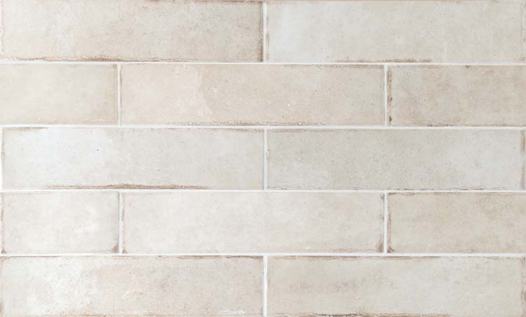 Wandtegel Beccy Oatmeal glanzend greige 6x24,5cm