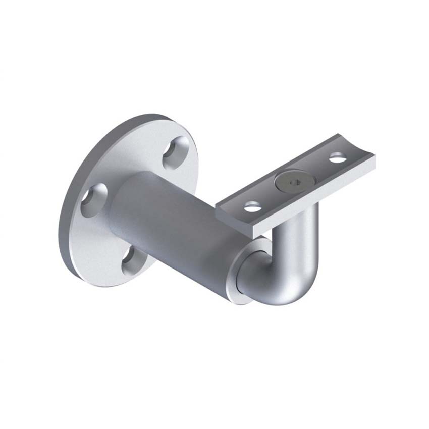 Muursteun zilver aluminium voor handgreep Grode 1 stuk