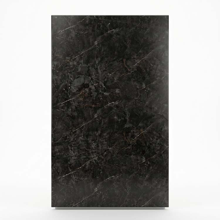 Panneau mural PVC marbre noir 120x280x0,3cm