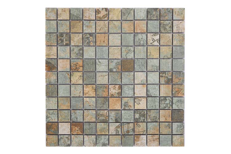 Mozaïek Curtain Mix Earth mat 29,5x29,5cm