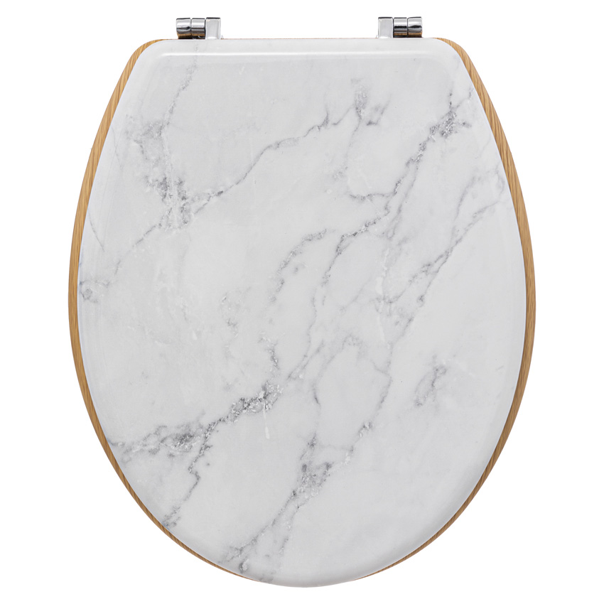Siège de toilettes Eliza marbre blanc