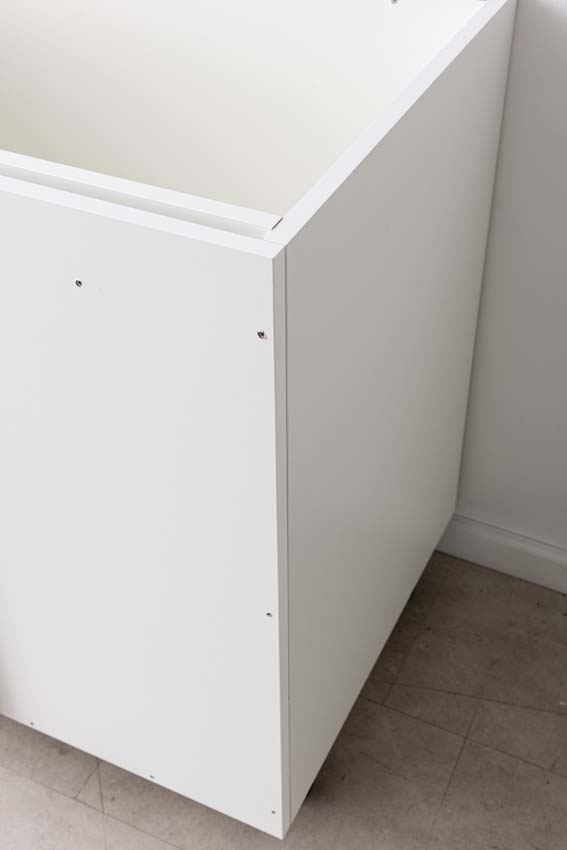 Armoire de cuisine d'angle Plenti blanc 112cm droite