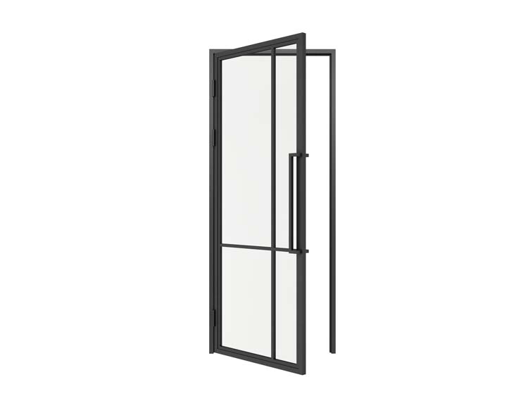 Stalen binnendeur Tara zwart 4R 98x234,9cm rechts