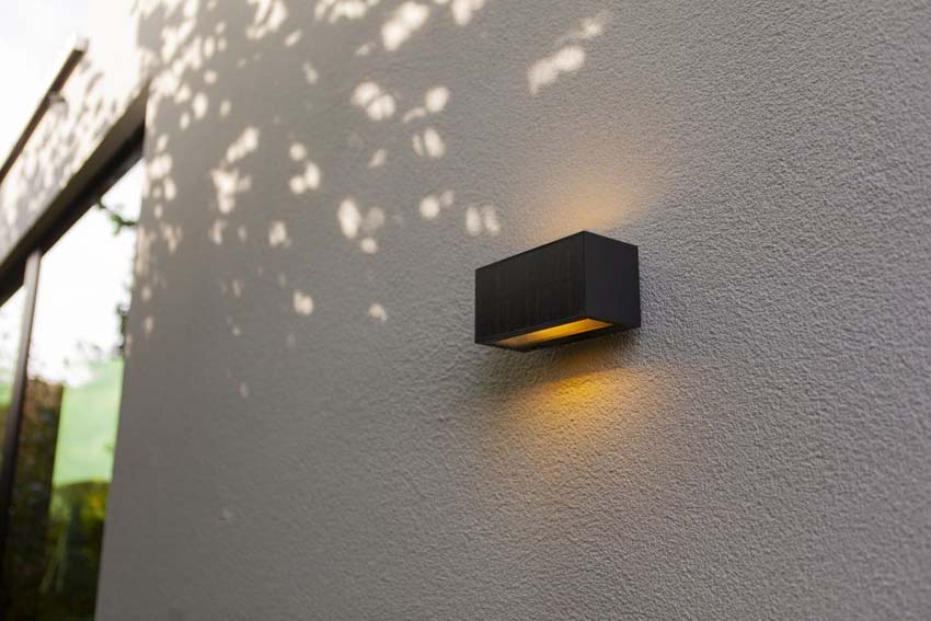 Wandlamp buiten - grijs - H8,9cm - LED - 1x9W - 3000K - IP44