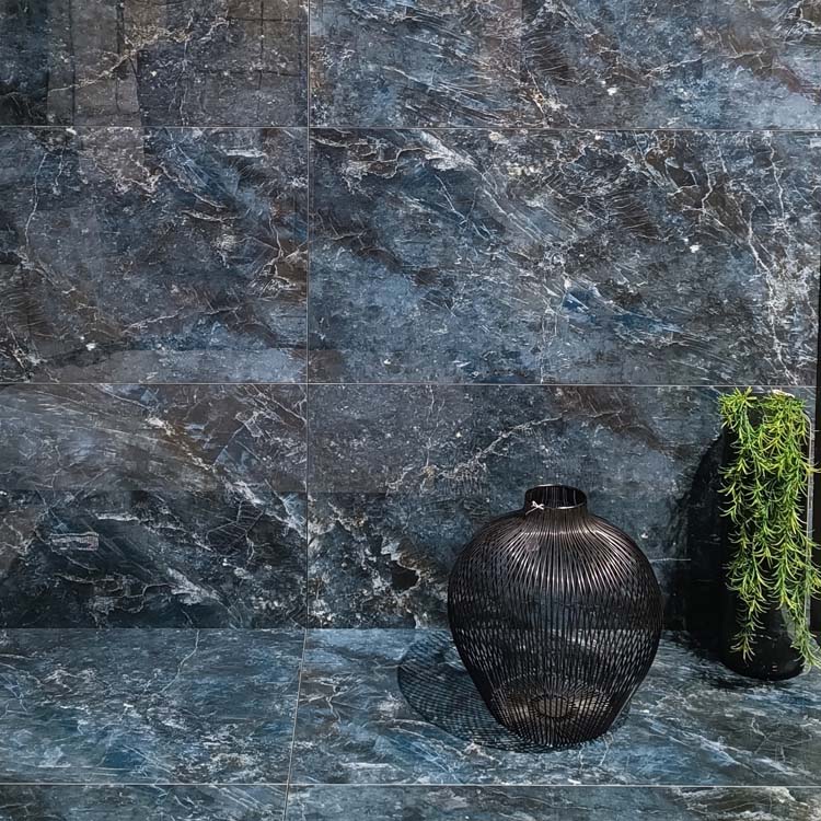 Staal vloer- en wandtegel Lux Navy Blue