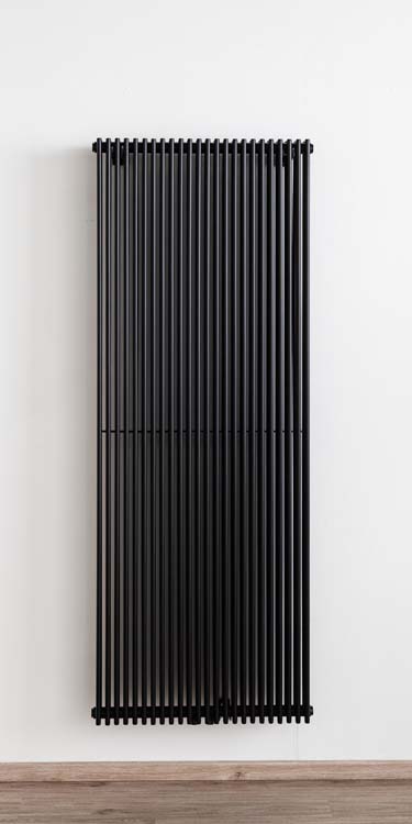 Designradiator Debra dubbel 180x67,6cm mat zwart 3309Watt