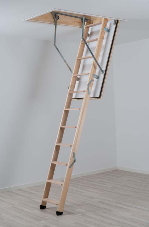 Zoldertrap Zermatt brandvertragend hout 120x60cm
