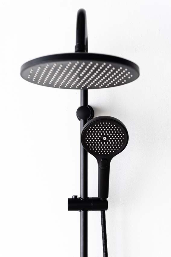 Set de douche Steve mitigeur noir