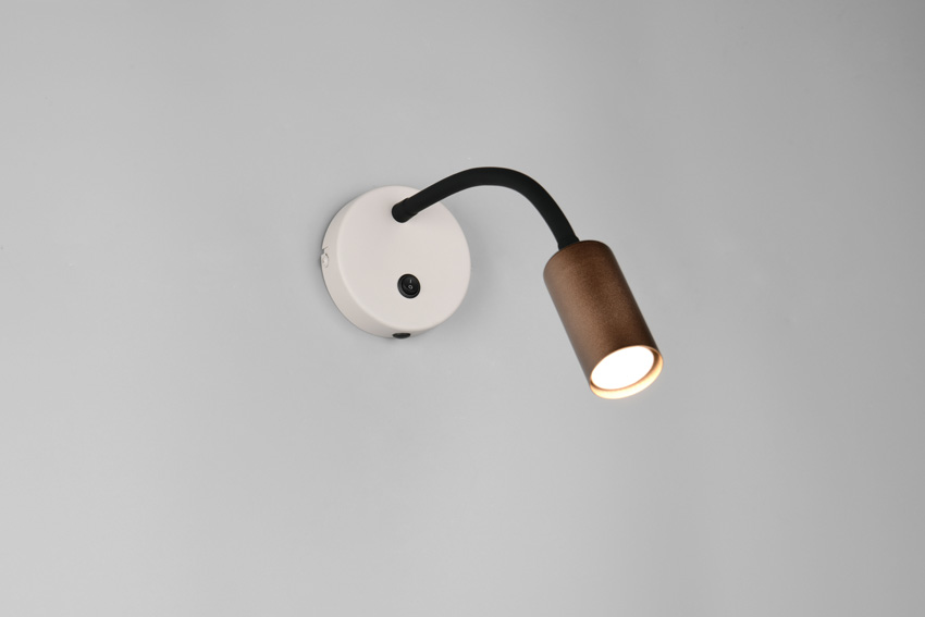 Applique murale - café - 18x10x30,5cm - GU10/MR11 - 1x5W