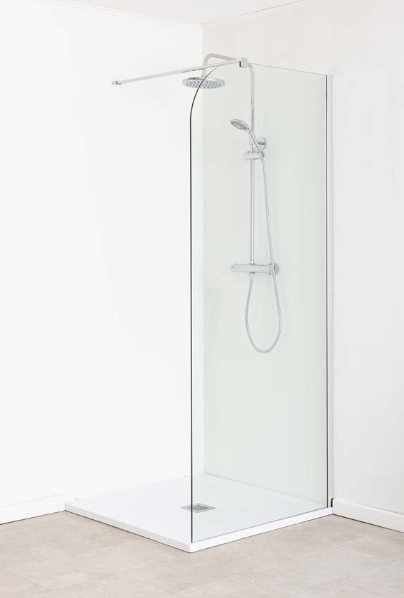 Douchewand Avery afgerond 87x200cm