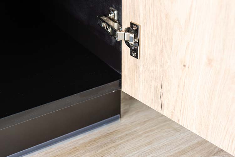 Armoire de cuisine Plenti meuble bas noir/aspect bois 120x78cm