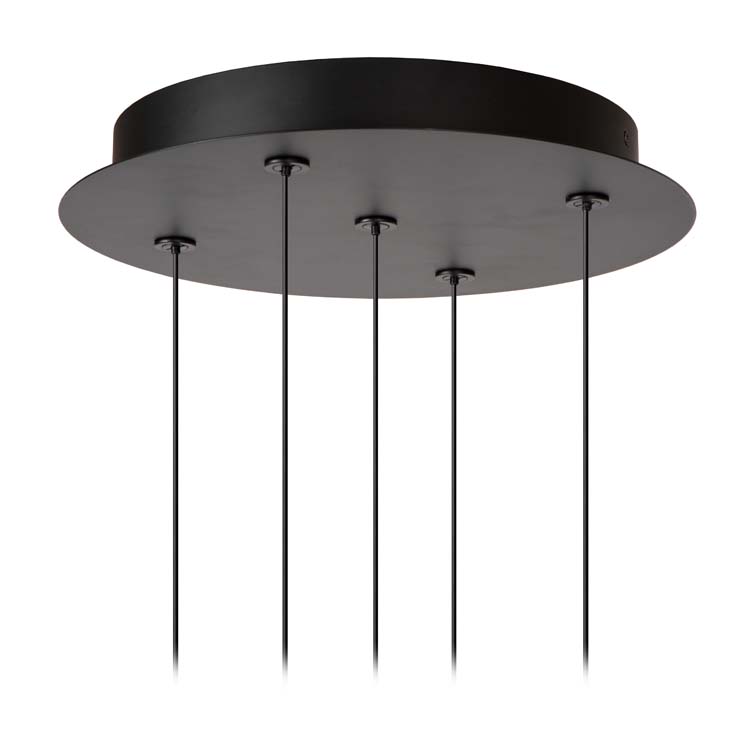 Hanglamp - zwart - Ø30cm - LED - 5x8W - 2700K