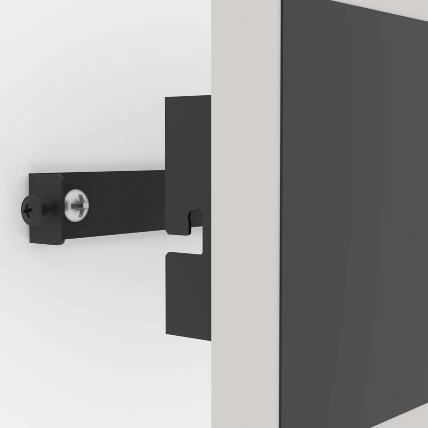 Applique murale - Noir - L23cm - LED - 1x12W - 3000K