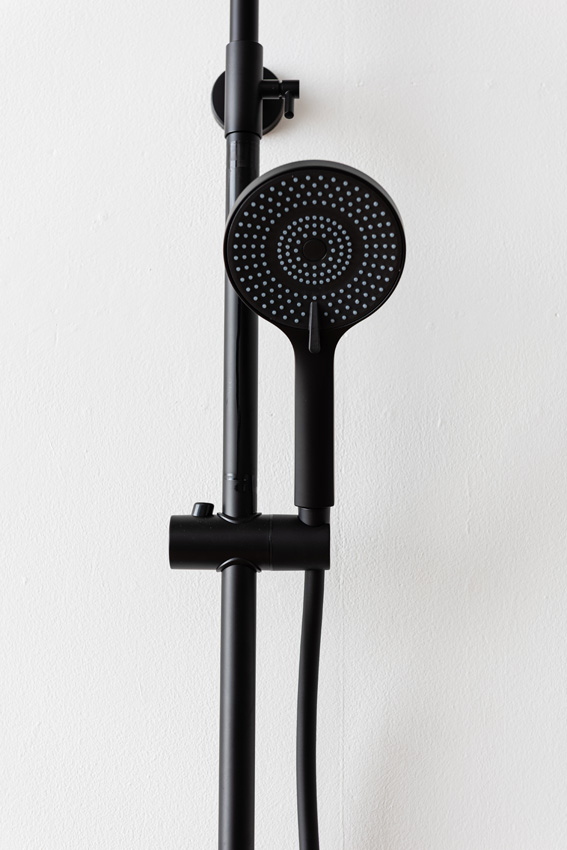 Colonne de baignoire et douche Hoax thermostatique noir mat