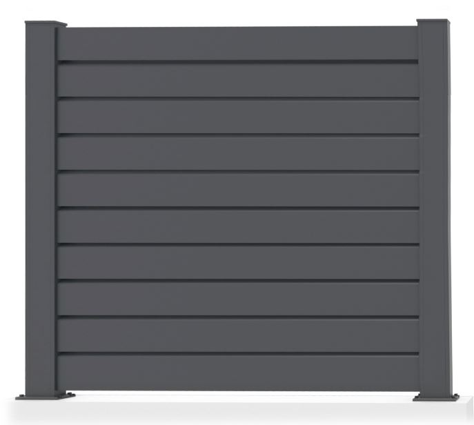 Clôture Havana aluminium anthracite 1 panneau 180x220cm