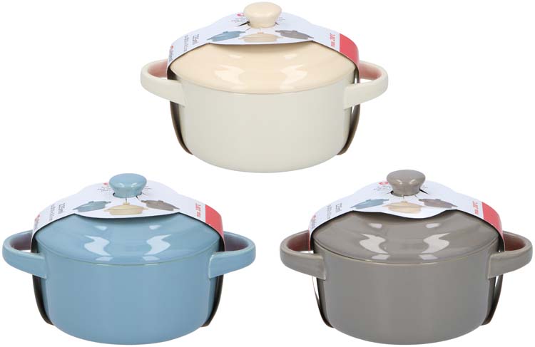 Plat à four noir multicolore Ø10x5cm