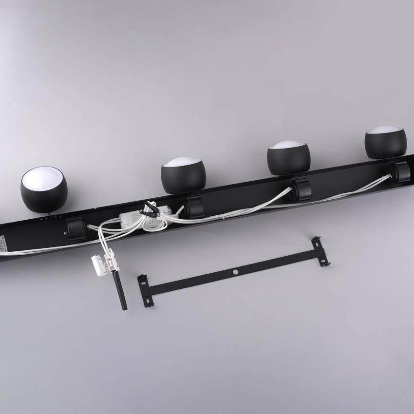 Suspension Easy Lift - Noir - 110x10cm - Dimmable - 5x5W - 3000K
