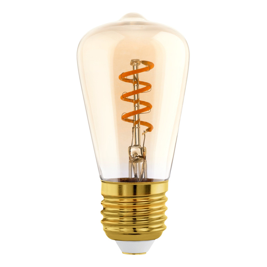 LED lamp - E27 - amber - Ø4,8cm - dimbaar - 1x4W - 145lm - 2000K - 1 stuk