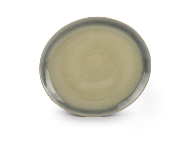 Bord Flint groen/grijs 27.5 cm