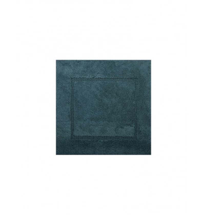 Tapis de bain Cosibel en coton petrol 60x60cm