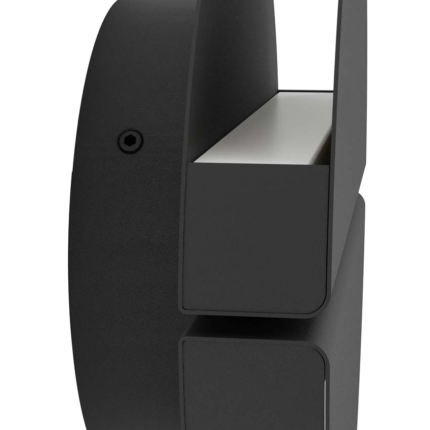 Wandlamp - Zwart - Ø15cm - Dimbaar - LED - 1x4,5W - 2700-6500K