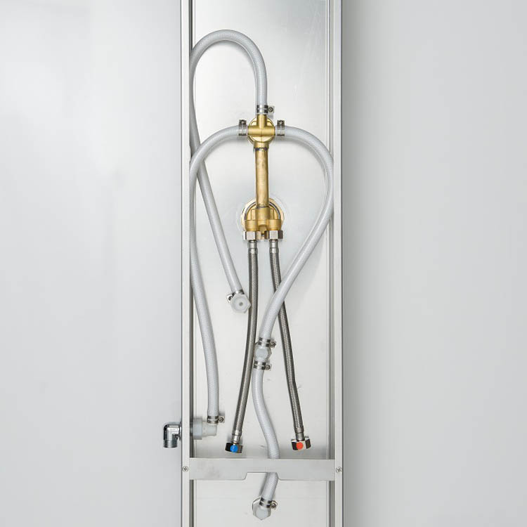 Doucheset Tosca 2 massagesproeiers inox