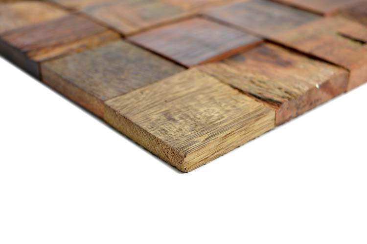 Mozaïek Wood vierkant mat 30x30cm