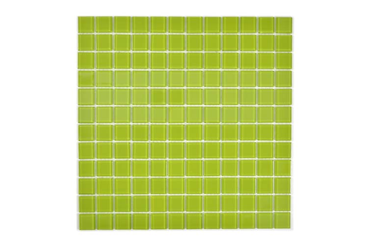 Mozaïek Crystal groen glanzend 30x30cm