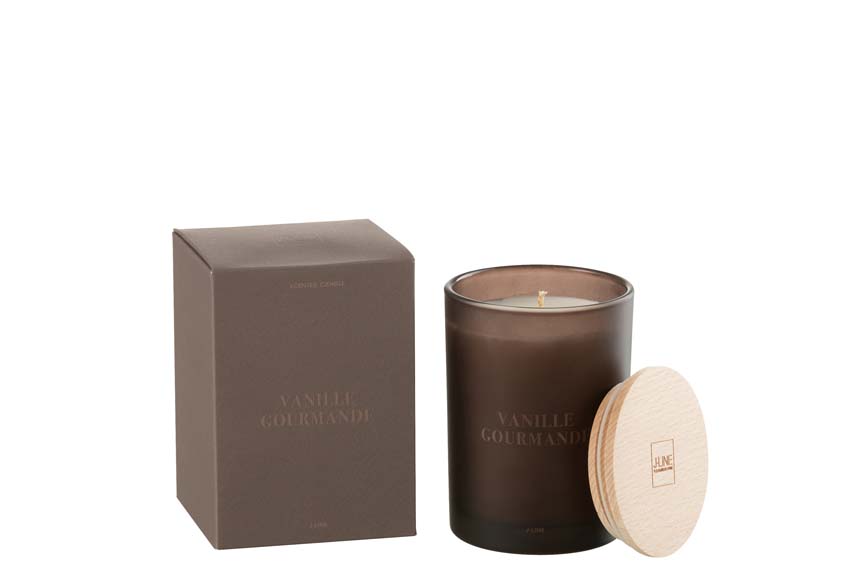 Bougie parfumée Accords Essentiels Vanille Gourmande 9x9x13cm 38H