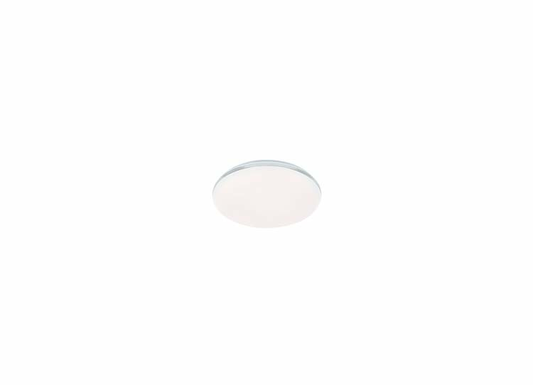 Plafonnier blanc chrome LED 8W 640LM diam 16cm
