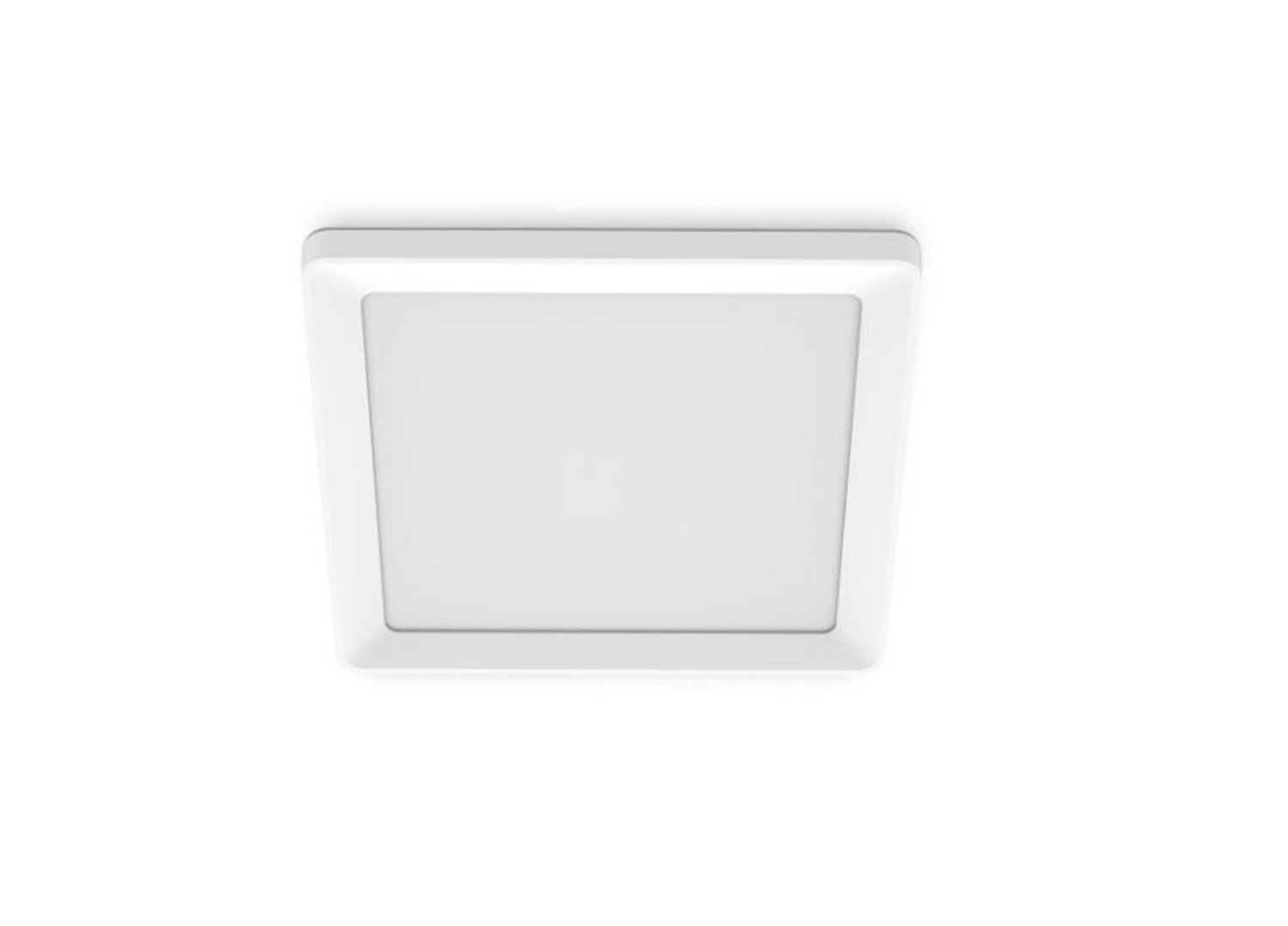 Plafondlamp - wit - 39,5x39,5x3,7cm - dimbaar - LED - 1x17W - 2200-6500K - afstandsbediening