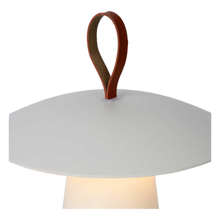 Lucide LA DONNA - Lampe de table Extérieur - Ø 19,7 cm - LED Dim. - 1x2W 2700K - IP54 - Blanc