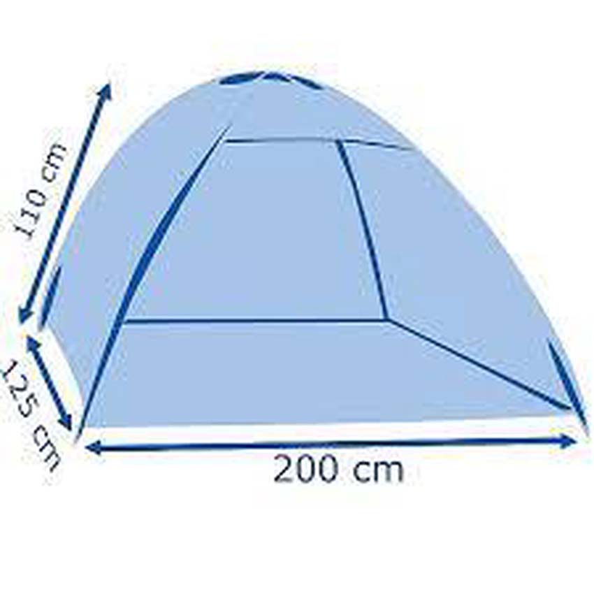 Strandscherm mix kleuren 200x125x110cm