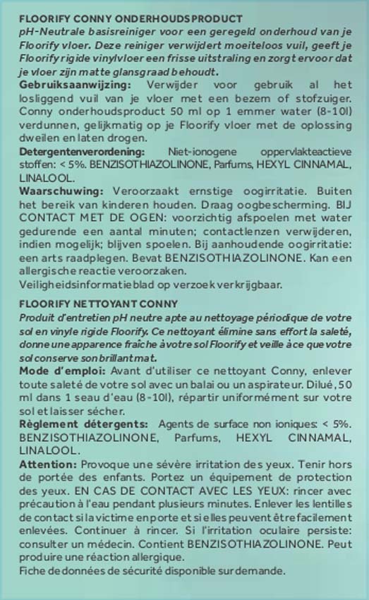 Onderhoudsproduct Floorify Conny voor vinyl vloeren 5L