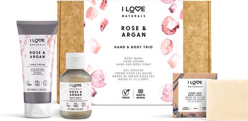 Coffret Cadeaux I Love Naturals Rose & Argan