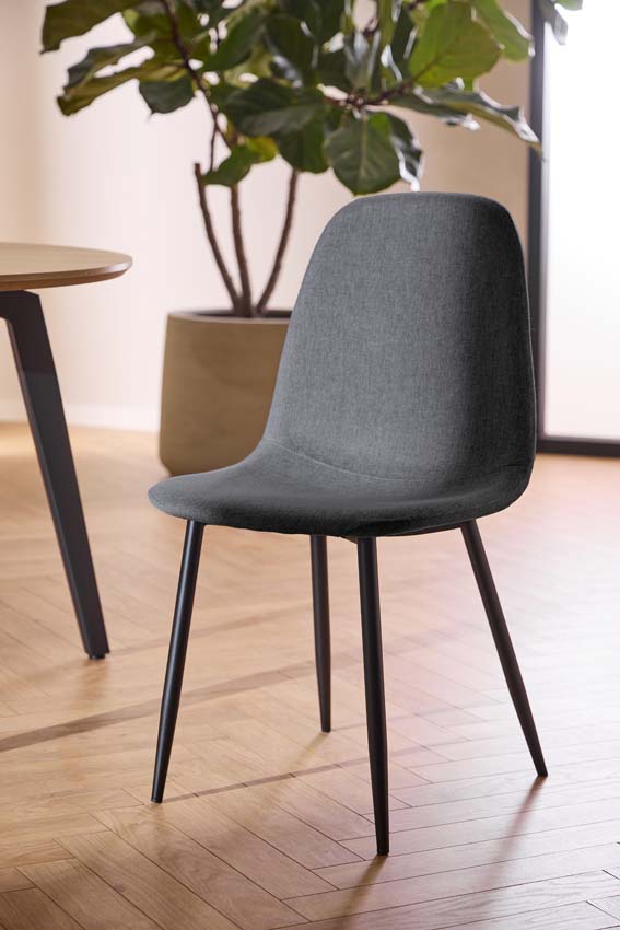 Stoel Alicia donkergrijs