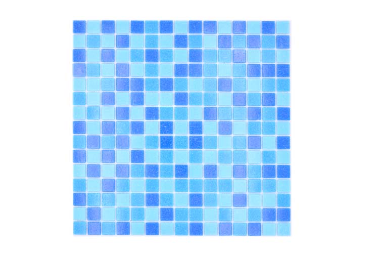 Mozaïek Glas Mix turquoise glanzend 32,7x30,5cm