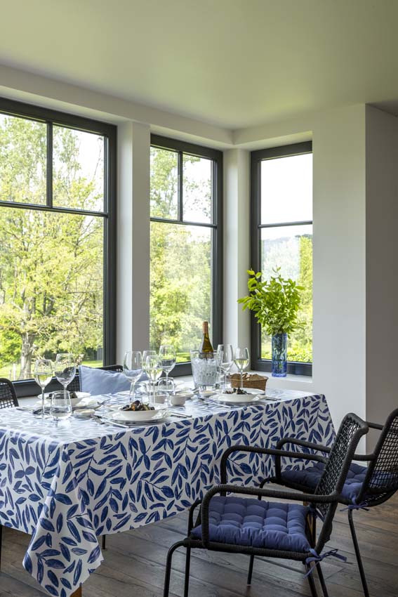 Kussen denim blauw 40x40cm