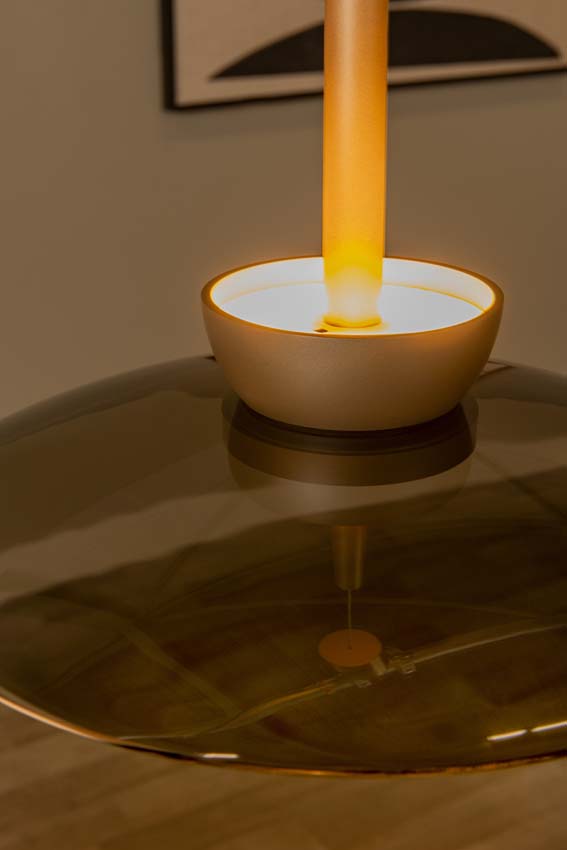 Lucide Premium Santiago - Suspension - LED dimmable - CCT - 1x16W 2700K/4000K - Ambré